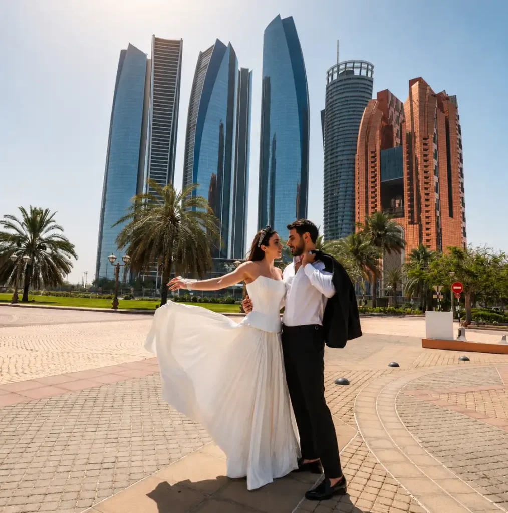 A wedding planner arranges a wedding in Abu Dhabi