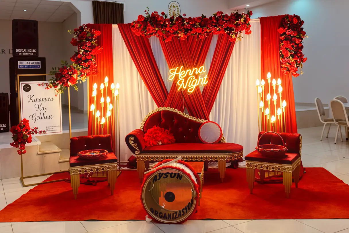 Henna night party decoration dubai